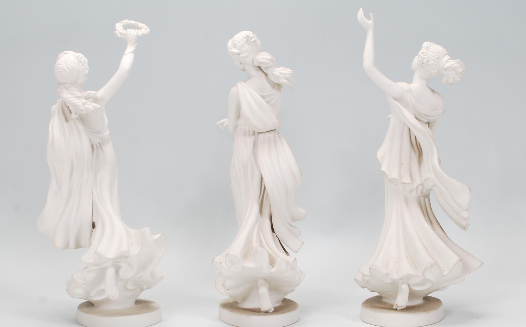 A collection of 3 Wedgwood bisque figure of 'Euphr - Image 3 of 9