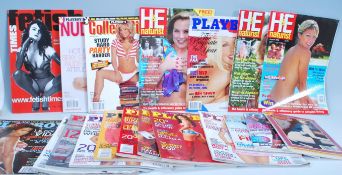 A collection of Playboy magazines dating from June