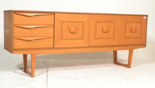 An original retro vintage mid-century teak wood si