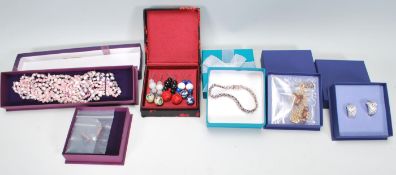 A collection of silver and costume jewellery to in