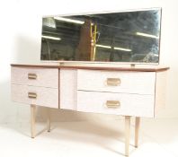 A vintage 20th Century melamine dressing table, ce