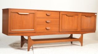 An original retro vintage mid-century teak wood si