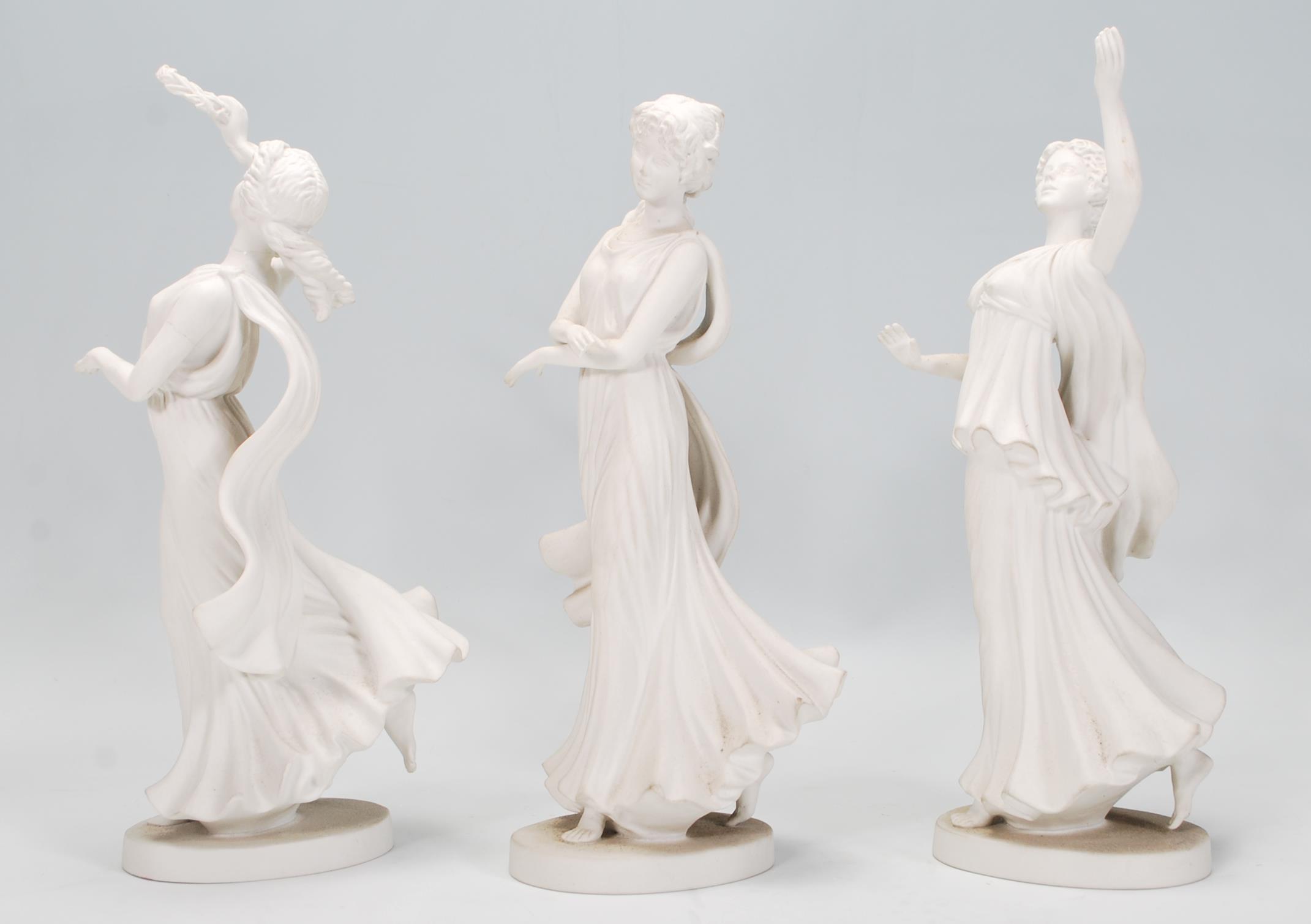 A collection of 3 Wedgwood bisque figure of 'Euphr - Image 4 of 9