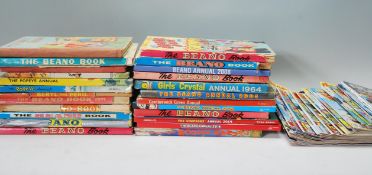 A collection of vintage and latter annuals dating