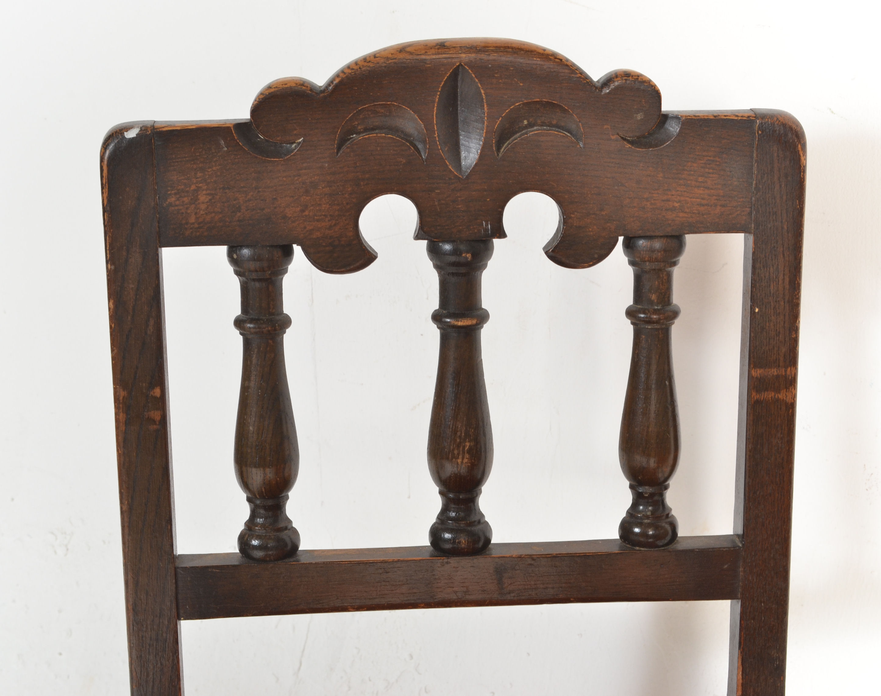 A set of 8 Ercol gothic revival early 20th century - Image 11 of 16
