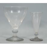 A large 19th Century Victorian glass rummer. The f