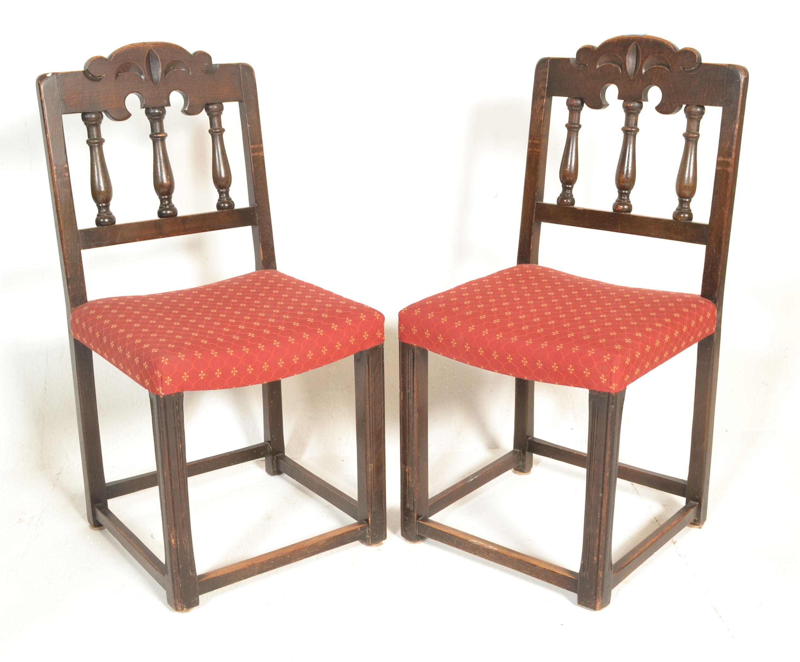 A set of 8 Ercol gothic revival early 20th century - Image 9 of 16