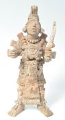 RARE PRE-COLUMBIAN ANCIENT MAYAN POTTERY FIGURE