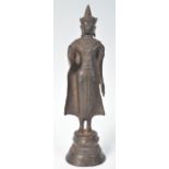 ANTIQUE TIBETAN BRONZE STATUE OF THE ABHAYA MUDRA