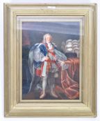 18TH CENTURY OIL ON CANVAS PORTRAIT PAINTING OF A
