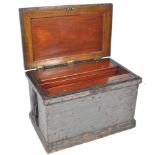 IMPRESSIVE 19TH CENTURY CARPENTERS CHEST BOX