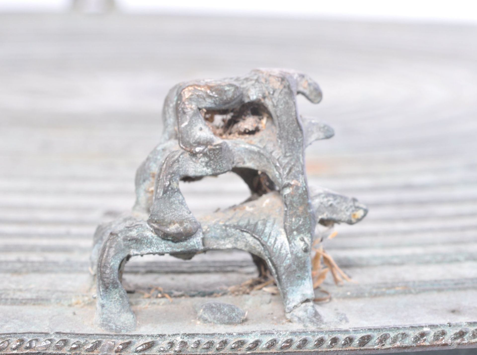 SOUTH EAST ASIAN BURMESE BRONZE KAREN FROG ( RAIN ) DRUM - Bild 4 aus 6