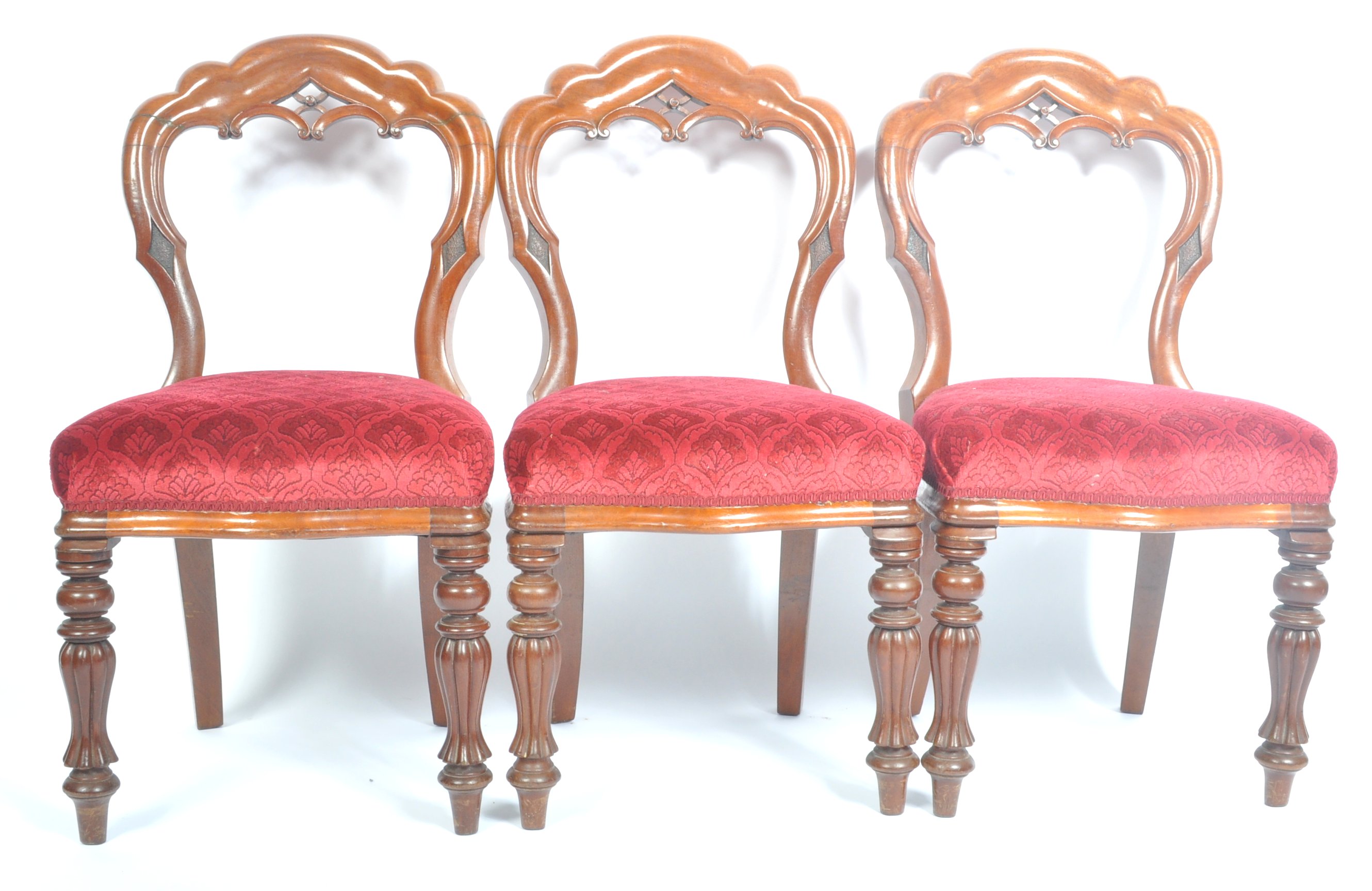 SET OF EIGHT 19TH CENTURY MAHOGANY DINING CHAIRS - Image 3 of 9