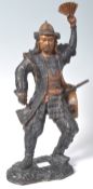 20TH CNETURY BRONZE STATUE OF A JAPANESE SAMURAI WARRIOR