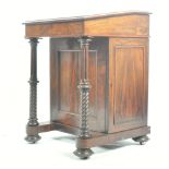 RGEENCY ROSEWOOD DAVENPORT DESK WITH MAPLE INTERIOR