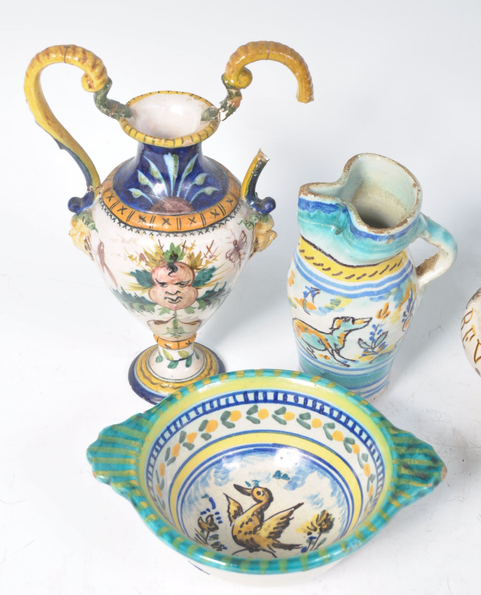 COLLECTION OF ANTIQUE ITALIAN FAIENCE WARE POTTERY - Bild 3 aus 4