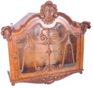 HIGH VICTORIAN 19TH CENTURY WALNUT HANGING BOOKCAS