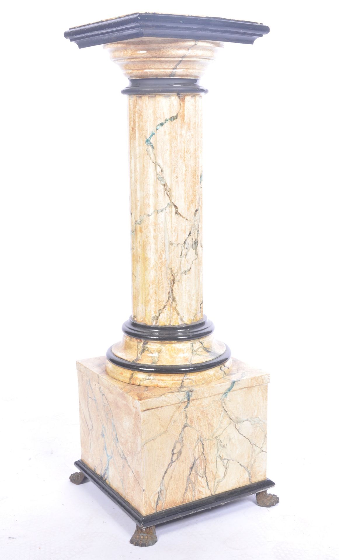 DECORATED FAUX SIENNA MARBLE COLUMN