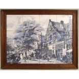 19TH CENTURY DUTCH DELFT TILE LANDSCAPE SCENE