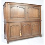 ANTIQUE OAK DUTCH HOUSEKEEPERS CUPBOARD