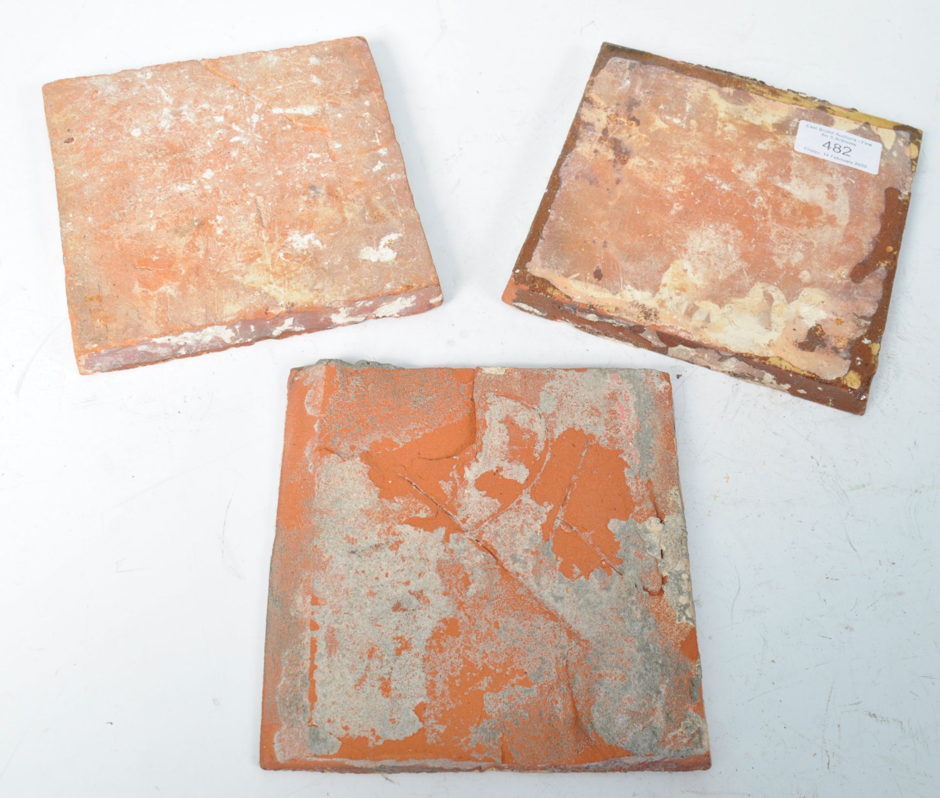 COLLECTION OF THREE 17TH CENTURY STONE TILES - Bild 3 aus 3