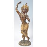 TIBETAN GILT BRONZED STATUE DEPICTING THE DANCING DEITY TARA