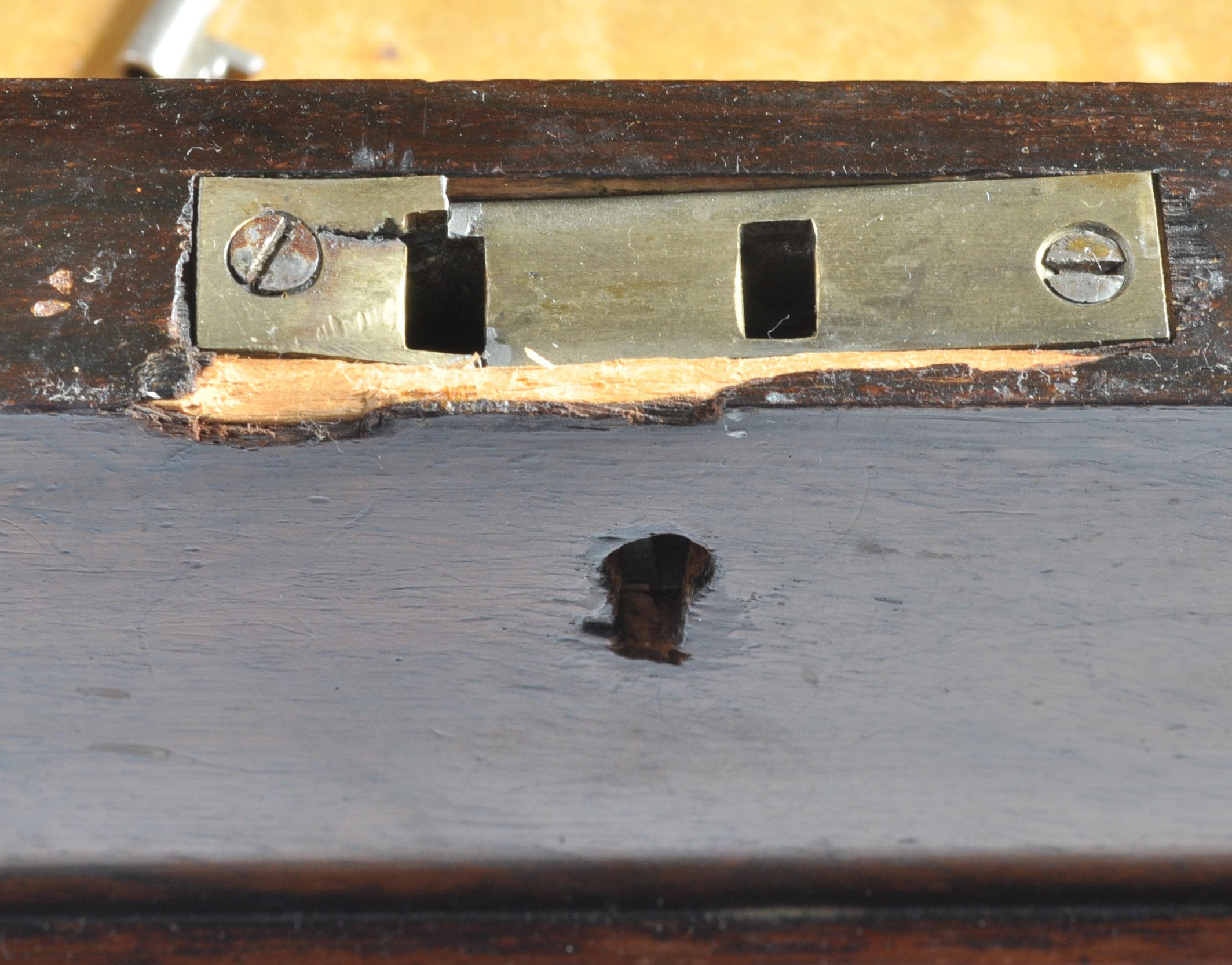 RGEENCY ROSEWOOD DAVENPORT DESK WITH MAPLE INTERIOR - Image 7 of 7