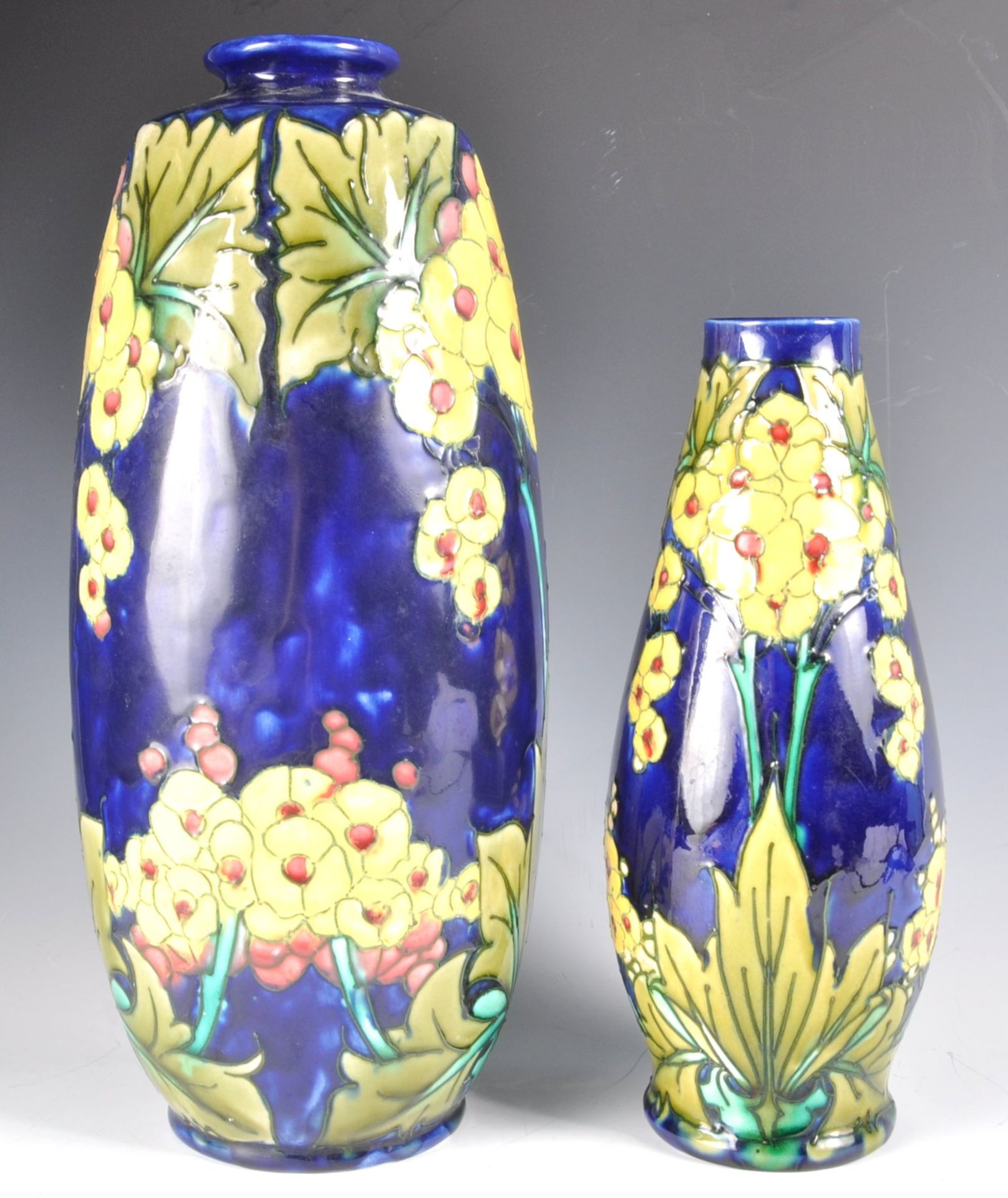 PAIR MINTON TUBELINE SECESSIONIST ART NOUVEAU POTTERY VASES - Bild 4 aus 8