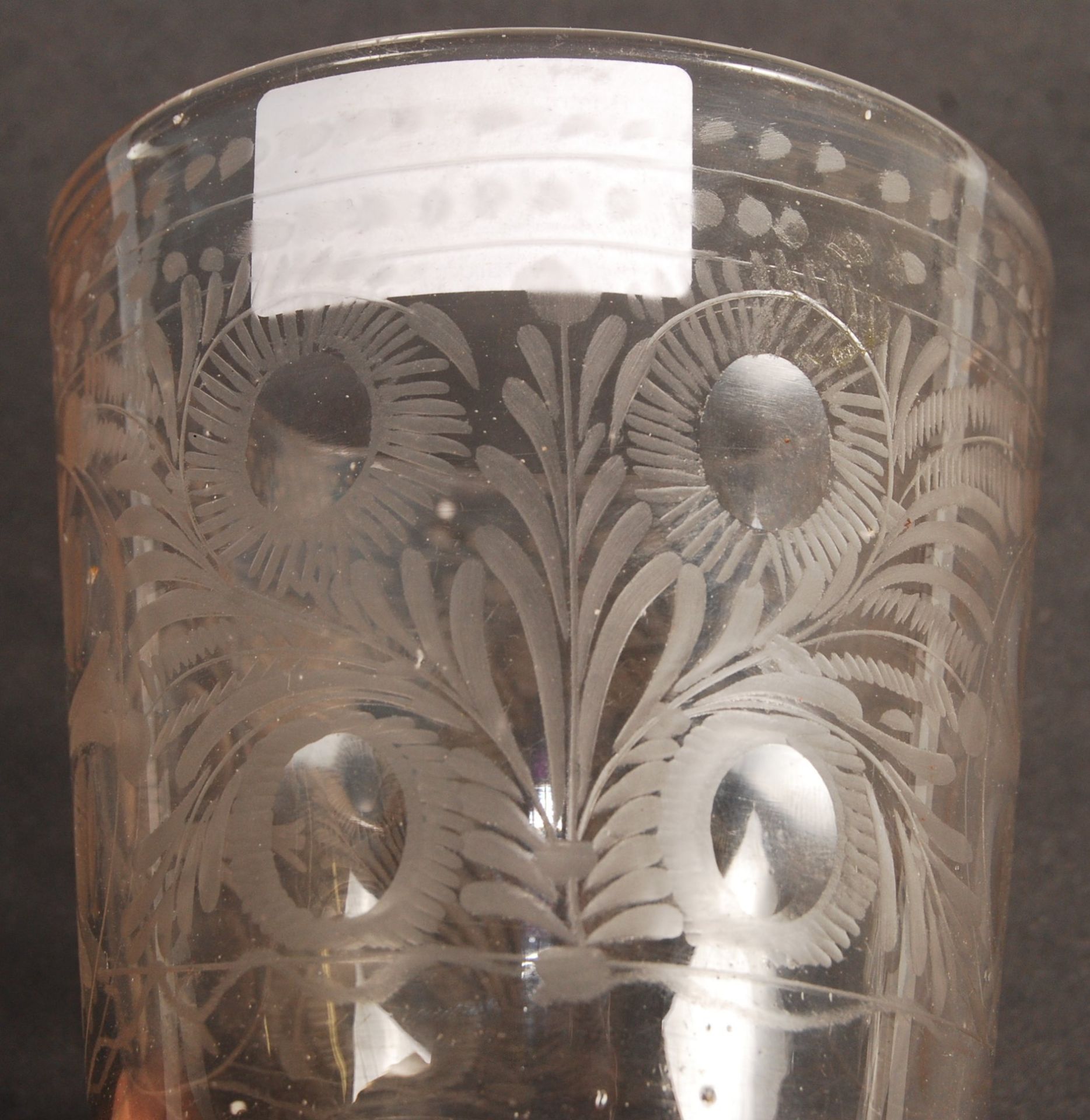 TWO 18TH/ 19TH CENTURY GEORGIAN ANTIQUE DRINKING GLASSES - Bild 7 aus 10