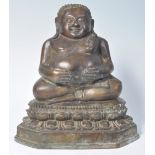 20TH CENTURY BRONZE CHINESE BUDDHA STATUE IN TIBET