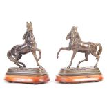 PAIR OF ANTIQUE FRENCH BRONZES BY PAUL EDOUARD DELABRIERRE