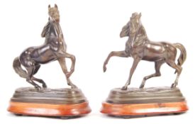 PAIR OF ANTIQUE FRENCH BRONZES BY PAUL EDOUARD DELABRIERRE