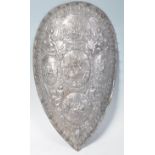 19TH CENTURY LARGE ARMORIAL TROPHY SHIELD