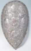 19TH CENTURY LARGE ARMORIAL TROPHY SHIELD