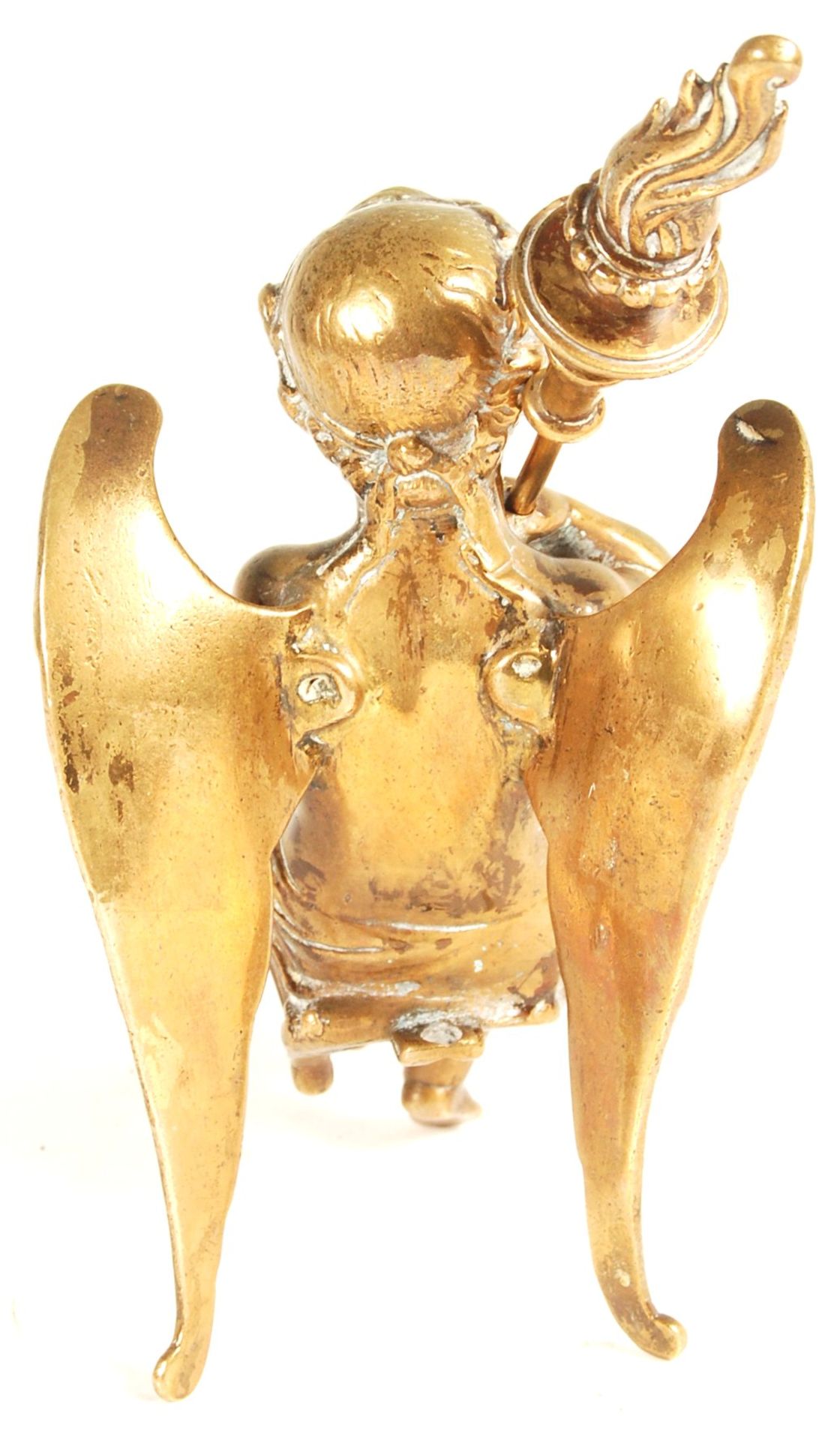 19TH CENTURY BRASS CHERUB ADORNMENT / STATUE - Bild 3 aus 7