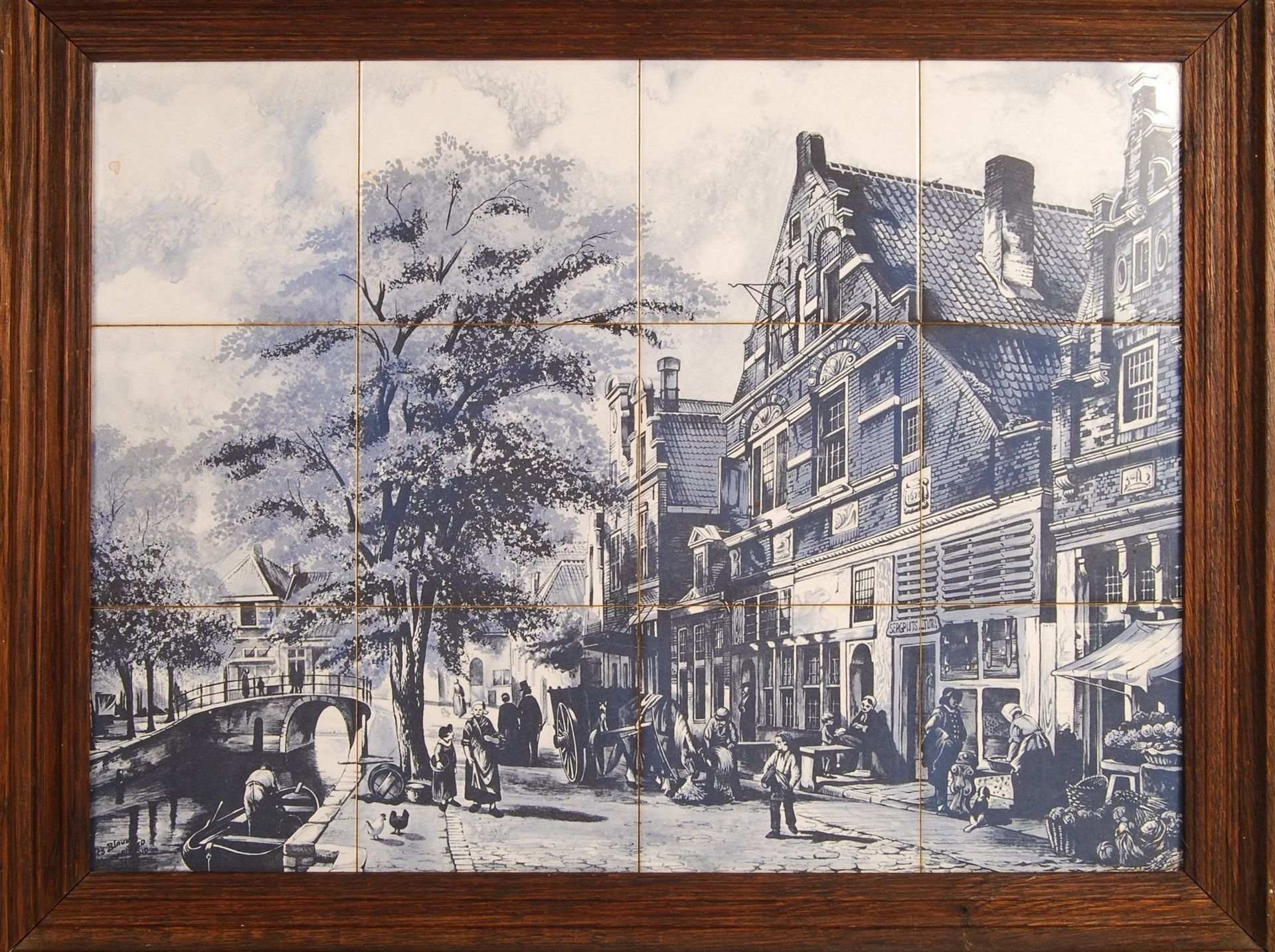 19TH CENTURY DUTCH DELFT TILE LANDSCAPE SCENE - Bild 2 aus 6