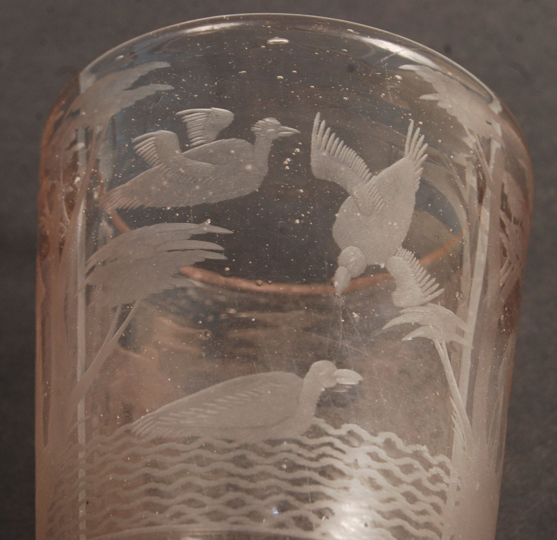 TWO 18TH/ 19TH CENTURY GEORGIAN ANTIQUE DRINKING GLASSES - Bild 5 aus 10
