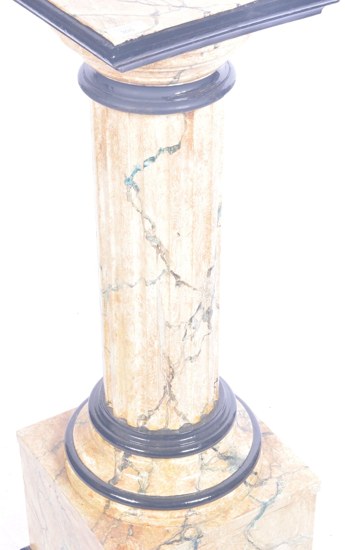 DECORATED FAUX SIENNA MARBLE COLUMN - Bild 3 aus 4