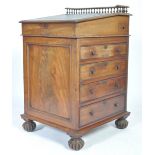 19TH CENTURY GILLOWS MANNER DAVENPORT DESK