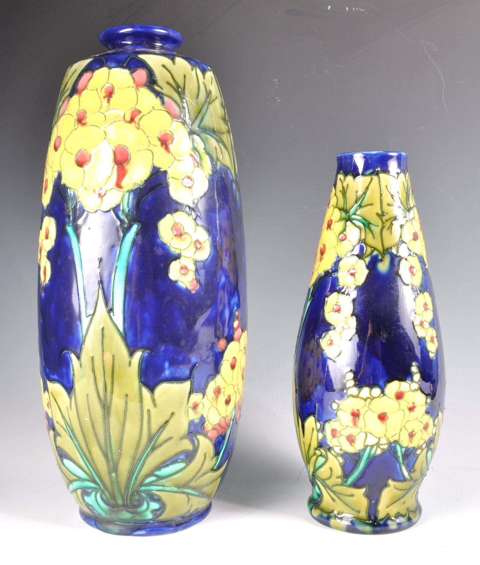 PAIR MINTON TUBELINE SECESSIONIST ART NOUVEAU POTTERY VASES