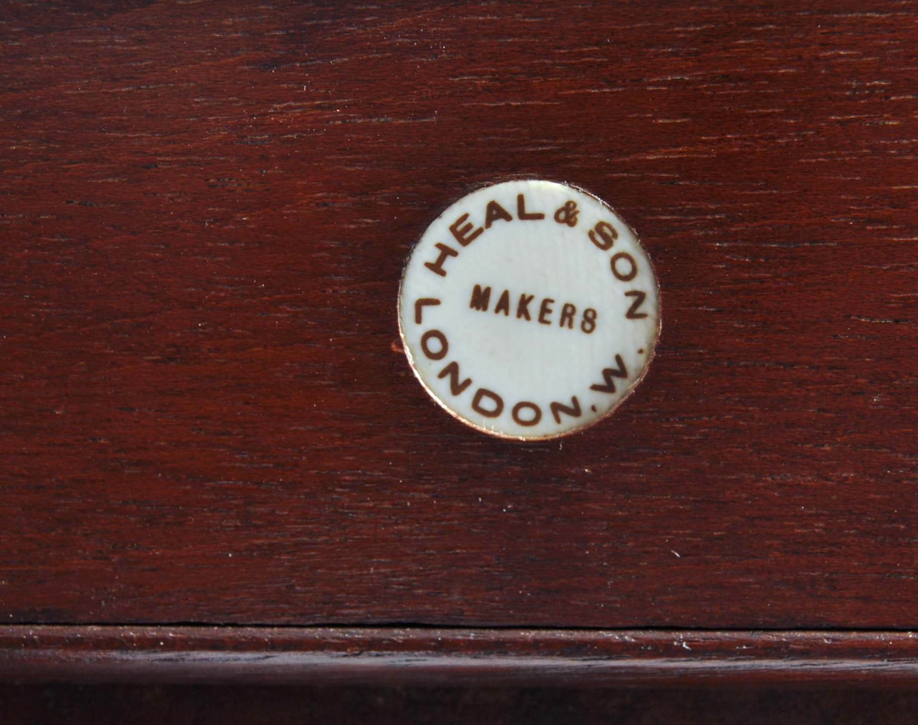 RARE HEAL & SON OF LONDON MAHOGANY SIDE CABINET - Image 5 of 7