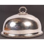 VICTORIAN WALKER & HALL OF SHEFFIELD SILVER PLATE MEAT DOME