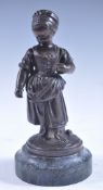 19TH CENTURY FRENCH BRONZE SCULPTURE OF A YOUNG GI