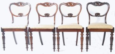 SET OF 4 19TH CENTURY GILLOWS OF LANCASTER ROSEWOO