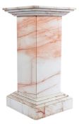 LARGE AND IMPRESSIVE WHITE MARBLE BUST STAND