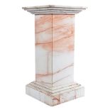 LARGE AND IMPRESSIVE WHITE MARBLE BUST STAND