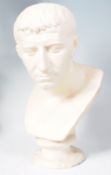 19TH CENTURY PLASTER BUST OF ROMAN EMPEROR JULIUS CAESAR