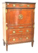 STUNNING 1810 BIEDERMEIER FRUITWOOD SECRETAIRE A ABATTANT