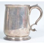 MID 18TH CENTURY GEORGE II SILVER HALLMARKED TANKARD