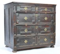 18TH CENTURY ANTIQUE OAK CHEST OF DRAWERS